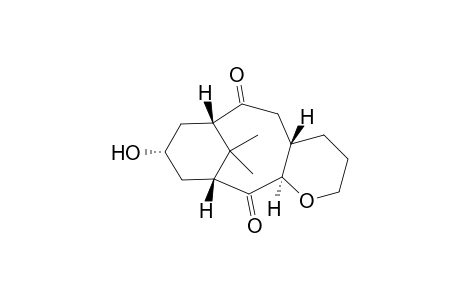 13-Hydroxy-15,15-dimethyl-4-oxatetracyclo[9.3.1.0(2,9).0(3,8)]pentadecan-2,10-dione