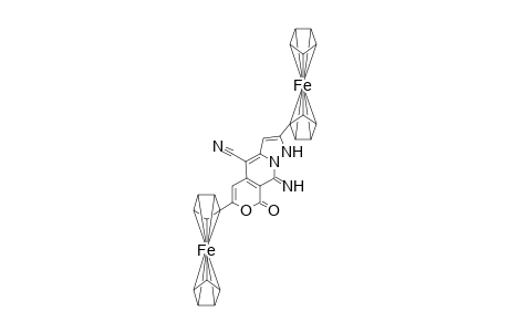8-Cyano-6,10-diferrocenyl-3-imino-2-oxopyrano[4,3-d]pyrazolo[1,5-a]pyridine