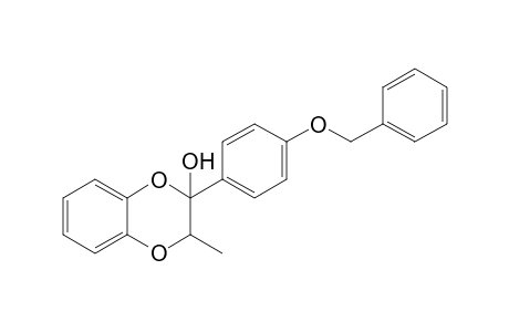 2-Methyl-3-(4-phenylmethoxyphenyl)-2H-1,4-benzodioxin-3-ol