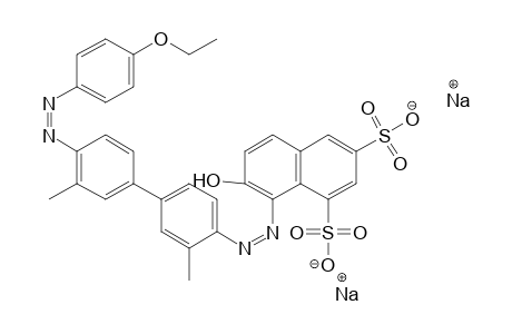 1,3-Naphthalenedisulfonic acid, 8-[[4'-[(4-ethoxyphenyl)azo]3,3'-dimethyl[1,1'-biphenyl]-4-yl]azo]-7-hydroxy-, disodium salt
