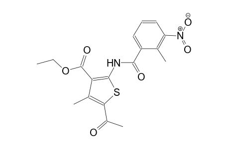 5-Acetyl-4-methyl-2-(2-methyl-3-nitro-benzoylamino)-thiophene-3-carboxylic acid ethyl ester