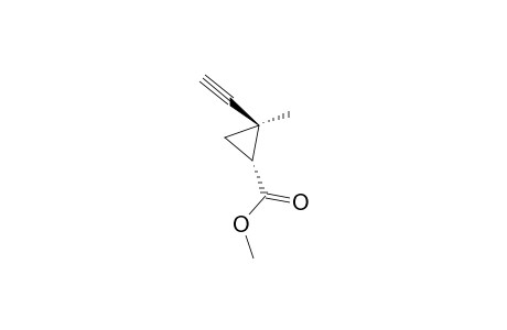 Methyl trans-2-methyl-2-ethynylcyclopropanecarboxylate