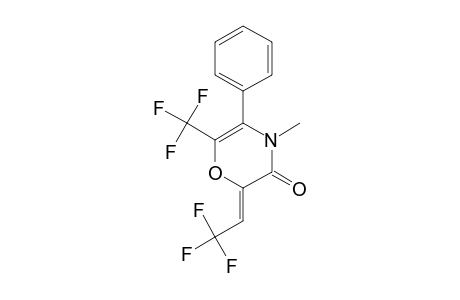 4-Methyl-5-phenyl-2-(2,2,2-trifluoroethylidene)-6-trifluoromethyl-2,3-dihydro-4H-1,4-oxazin-3-one