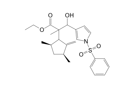 Ethyl (.alpha.(.xi.),.beta.(.xi.))-.alpha.-[(1.xi.,3S,5R)-3,5-Dimethyl-2-methylenecyclopentyl]-.beta.-hydroxy-.alpha.-methyl-1-(phenylsulfonyl)-1H-pyrrole-3-propanoate