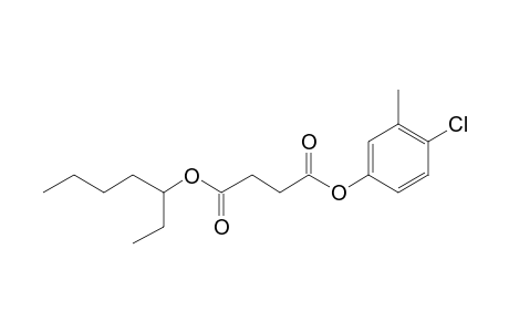 Succinic acid, 4-chloro-3-methylphenyl 3-heptyl ester