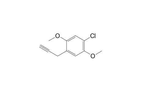 1-Chloranyl-2,5-dimethoxy-4-prop-2-ynyl-benzene