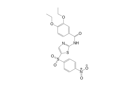 3,4-diethoxy-N-{5-[(4-nitrophenyl)sulfonyl]-1,3-thiazol-2-yl}benzamide