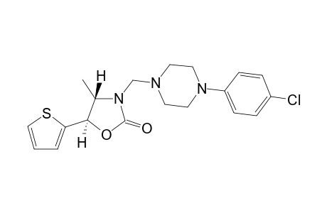 (ANTI)-3-[[4-(4-CHLOROPHENYL)-PIPERAZIN-1-YL]-METHYL]-4-METHYL-5-THIEN-2-YL-1,3-OXAZOLIDIN-2-ONE