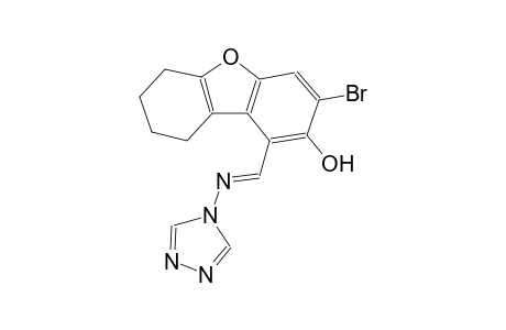 3-bromo-1-[(E)-(4H-1,2,4-triazol-4-ylimino)methyl]-6,7,8,9-tetrahydrodibenzo[b,d]furan-2-ol