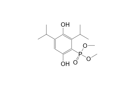 2-Dimethoxyphosphoryl-3,5-di(propan-2-yl)benzene-1,4-diol