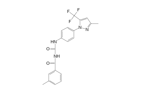 Urea, N-(3-methylbenzoyl)-N'-[4-[3-methyl-5-(trifluoromethyl)-1H-pyrazol-1-yl]phenyl]-