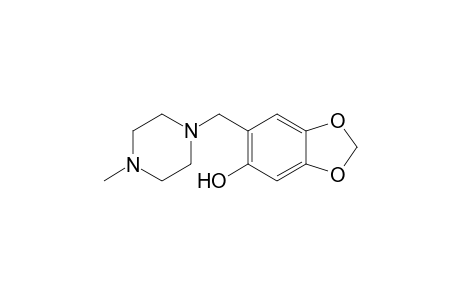 6-[(4-methyl-1-piperazinyl)methyl]-1,3-benzodioxol-5-ol