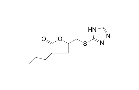 3-propyl-5-[(4H-pyrazol-3-ylsulfanyl)methyl]oxolan-2-one