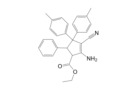1-Amino-2-cyano-5-ethyloxycarbonyl-3,3-di(4-methyl-phenyl)-4-phenylcyclopentene
