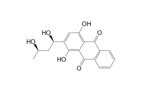 9,10-Anthracenedione, 2-(1,3-dihydroxybutyl)-1,4-dihydroxy-, (R*,R*)-