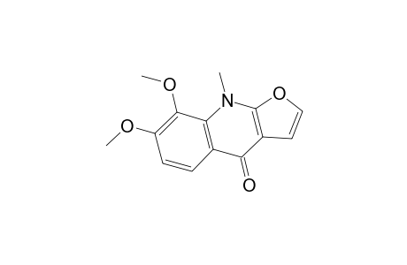 Furo[2,3-b]quinolin-4(9H)-one, 7,8-dimethoxy-9-methyl-