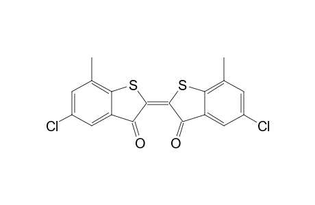 Benzo[b]thiophen-3(2H)-one, 5-chloro-2-(5-chloro-7-methyl-3-oxobenzo[b]thien-2(3H)-ylidene)-7-methyl-