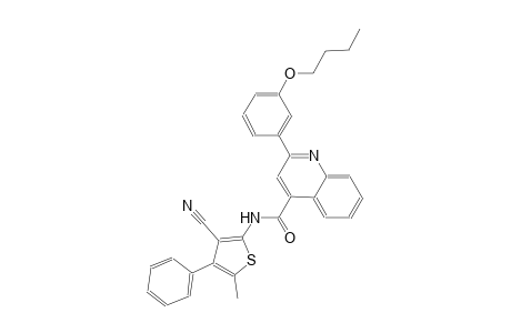 2-(3-butoxyphenyl)-N-(3-cyano-5-methyl-4-phenyl-2-thienyl)-4-quinolinecarboxamide