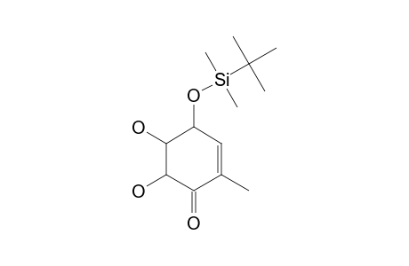 (+/-)-(4RS,5RS,6SR)-4-(TERT.-BUTYLDIMETHYLSILYLOXY)-5,6-DIHYDROXY-2-METHYLCYCLOHEX-2-ENONE