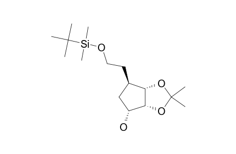 6-TERT.-BUTYLDIMETHYLSILYL-5-DEOXY-2,3-O-ISOPROPYLIDENECARBA-ALPHA-DL-RIBO-HEXOFURANOSE