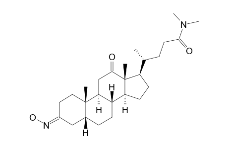 N,N-DIMETHYL-3-HYDROXIMINO-12-OXO-7-DEOXY-CHOLIC-AMIDE