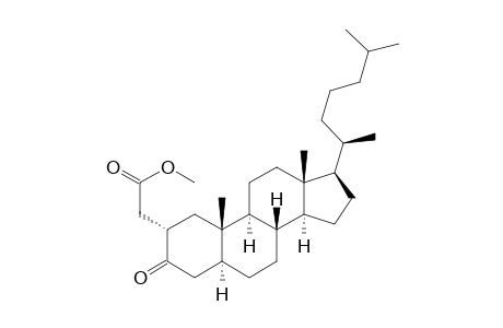 Cholestane-2-acetic acid, 3-oxo-, methyl ester, (2.alpha.,5.alpha.)-