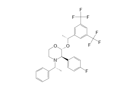 (2R,3R)-2-[(1R)-1-[3,5-bis(trifluoromethyl)phenyl]ethoxy]-3-(4-fluorophenyl)-4-[(1R)-1-phenylethyl]morpholine