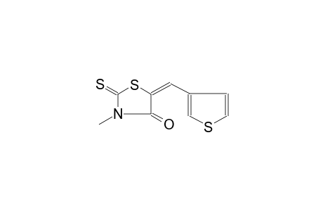 (5E)-3-methyl-5-(3-thienylmethylene)-2-thioxo-1,3-thiazolidin-4-one