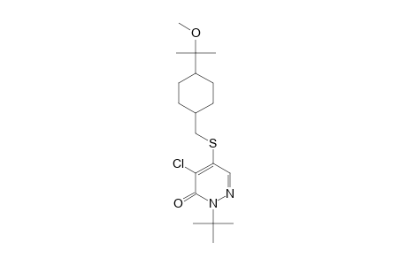 3(2H)-Pyridazinone, 4-chloro-2-(1,1-dimethylethyl)-5-[[[4-(1-methoxy-1-methylethyl)cyclohexyl]methyl]thio]-