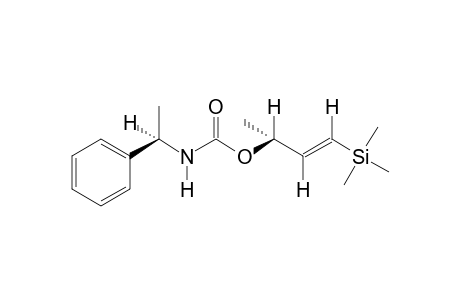 (3R,2E)-4-(Trimethylsilyl)-3-buten-2-ol - .alpha.-Phenyl urethane Derivative