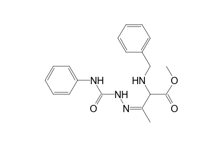 Methyl 3-[(anilinocarbonyl)hydrazono]-2-(benzylamino)-butanoate