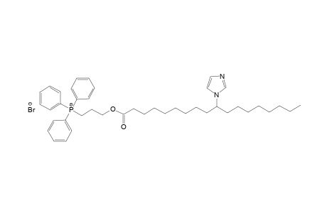 (3-((10-(1H-imidazol-1-yl)octadecanoyl)oxy)propyl) triphenylphosphonium bromide