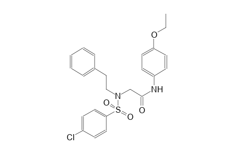 acetamide, 2-[[(4-chlorophenyl)sulfonyl](2-phenylethyl)amino]-N-(4-ethoxyphenyl)-