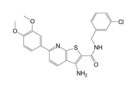 3-amino-N-(3-chlorobenzyl)-6-(3,4-dimethoxyphenyl)thieno[2,3-b]pyridine-2-carboxamide