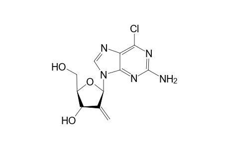 2-Amino-6-chloro-9-(2-deoxy-2-methylene-.beta.,D-erythro-pentofuranosyl)purine