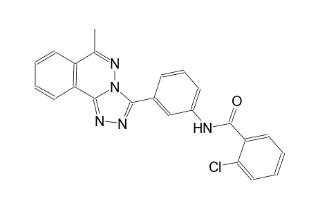 2-chloro-N-[3-(6-methyl[1,2,4]triazolo[3,4-a]phthalazin-3-yl)phenyl]benzamide