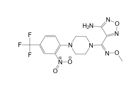 4-((E)-(methoxyimino){4-[2-nitro-4-(trifluoromethyl)phenyl]-1-piperazinyl}methyl)-1,2,5-oxadiazol-3-ylamine