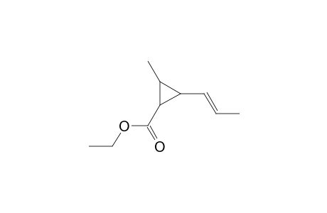 CYCLOPROPANECARBOXYLIC ACID, 2-METHYL-3-(1-PROPENYL)-, ETHYL ESTER, [1alpha,2beta,3alpha(E)]-