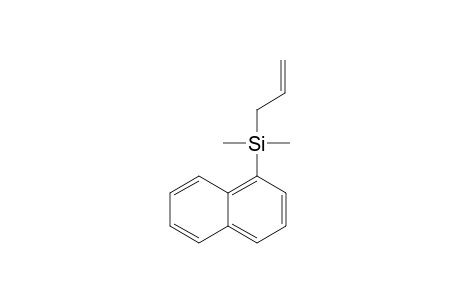 .alpha.-Naphthyl(dimethylallyl)-silane