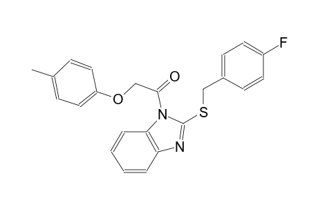1H-benzimidazole, 2-[[(4-fluorophenyl)methyl]thio]-1-[(4-methylphenoxy)acetyl]-