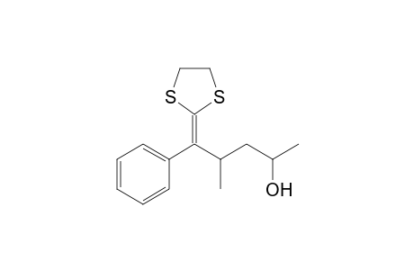 5-(1,3-Dithiolan-2-ylidene)-4-methyl-5-phenylpentan-2-ol