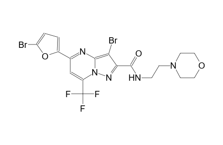 pyrazolo[1,5-a]pyrimidine-2-carboxamide, 3-bromo-5-(5-bromo-2-furanyl)-N-[2-(4-morpholinyl)ethyl]-7-(trifluoromethyl)-