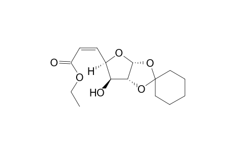 Spiro[cyclohexane-1,2'-2',4',8'-trioxabicyclo[3.3.0]octan-6'-ol-7'-ethoxypropenoate]