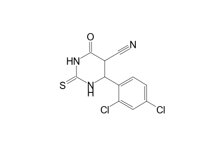 4-(2,4-dichlorophenyl)-6-keto-2-thioxo-hexahydropyrimidine-5-carbonitrile
