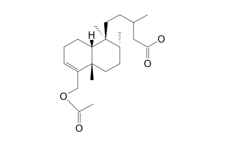 (+)-19-ACETOXY-CIS-ClERODANE-3-ENE-15-OIC-ACID