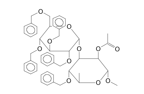 METHYL 2-O-ACETYL-4-O-BENZYL-3-O-(2,3,4,6-TETRA-O-BENZYL-ALPHA-D-GLUCOPYRANOSYL)-ALPHA-L-RHAMNOPYRANOSIDE
