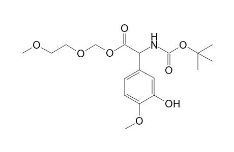 (Methoxyethoxy)methyl 2(R)-[[(1,1-Dimethylethoxy)carbonyl]amino]-2-[3-hydroxy-4-methoxyphenyl]acetate