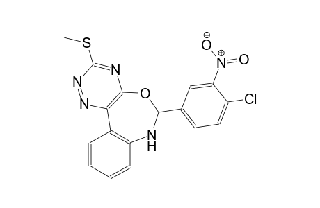 6-(4-chloro-3-nitrophenyl)-6,7-dihydro[1,2,4]triazino[5,6-d][3,1]benzoxazepin-3-yl methyl sulfide
