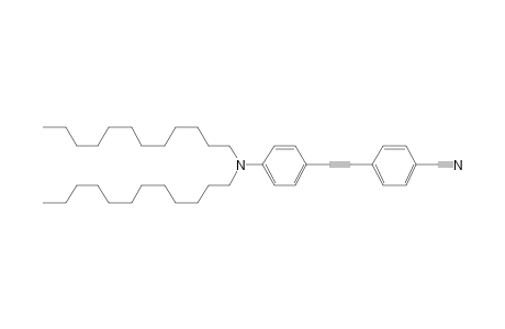 4-[2-[4-(dilaurylamino)phenyl]ethynyl]benzonitrile