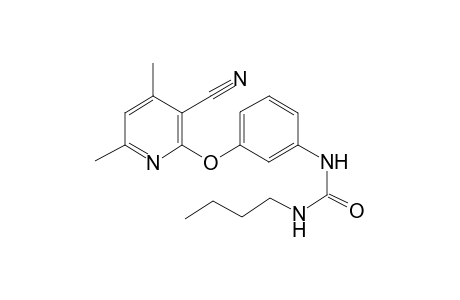 1-Butyl-3-[3-(3-cyano-4,6-dimethyl-pyridin-2-yloxy)-phenyl]-urea